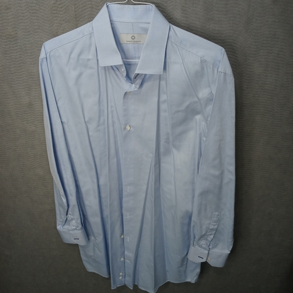 Knot Standard men's long sleeve 100% cotton blue d